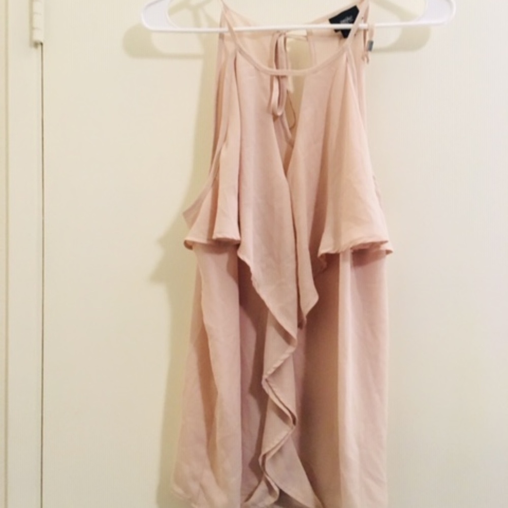 Mossimo Blush Flowy tank top Sz M